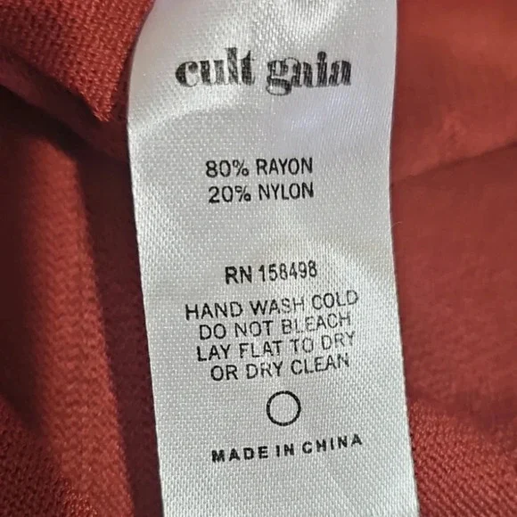 Cult Gaia Ottilia Knit Dress Clay Size L NWT - Picture 8 of 11